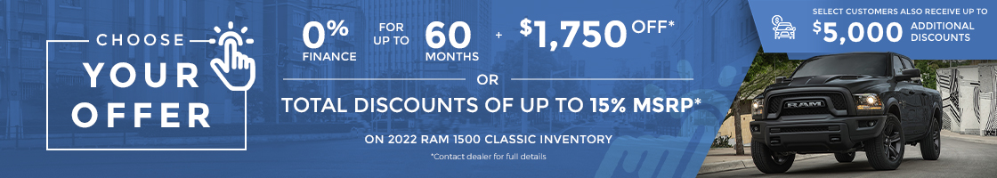 2022 Ram 1500 Classic- Choose Your Offer