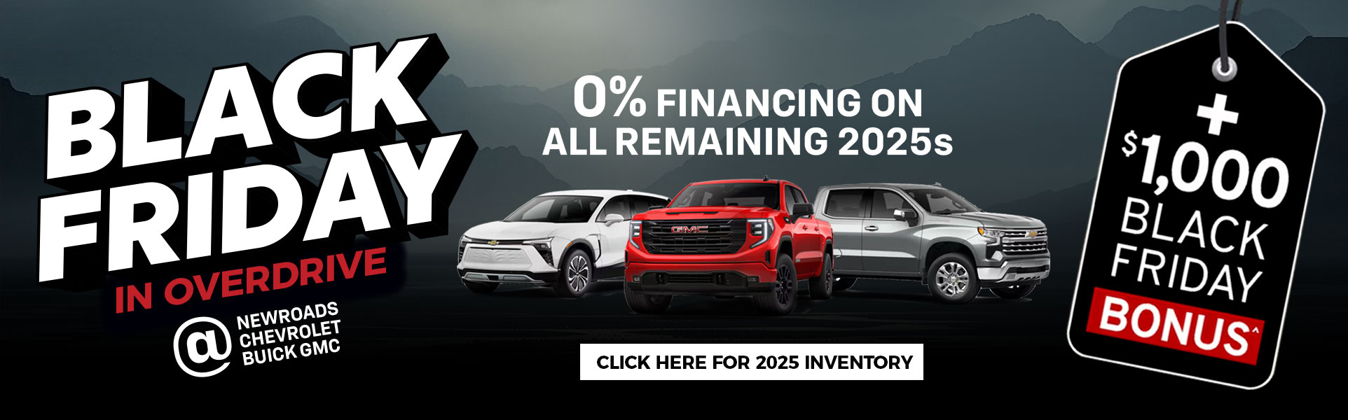 Black Friday on 2025 Models