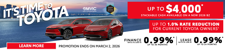 Markville Toyota Monthly Promotion