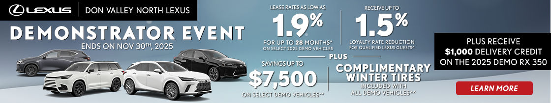 Demonstrator Event at Don Valley North Lexus