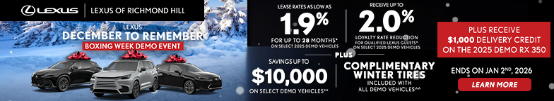 Boxing Week Demo Event