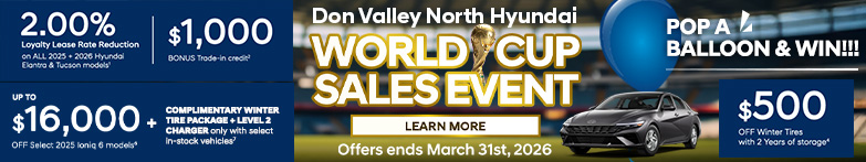 Don Valley North Hyundai World Cup Sales Event