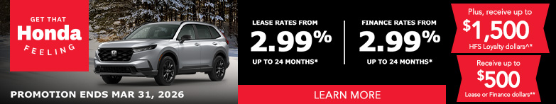 Mississauga Honda Monthly Promotion VDP