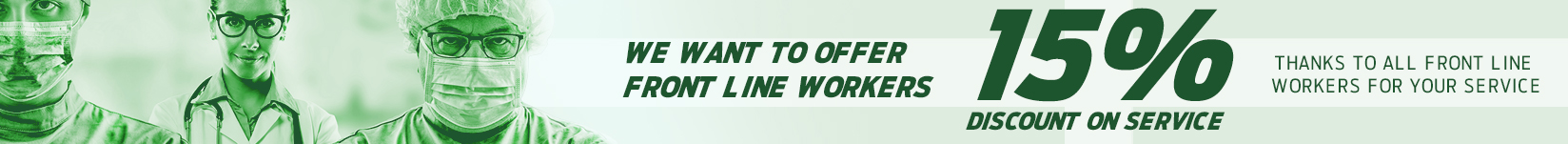 Front Line Workers 15% off
