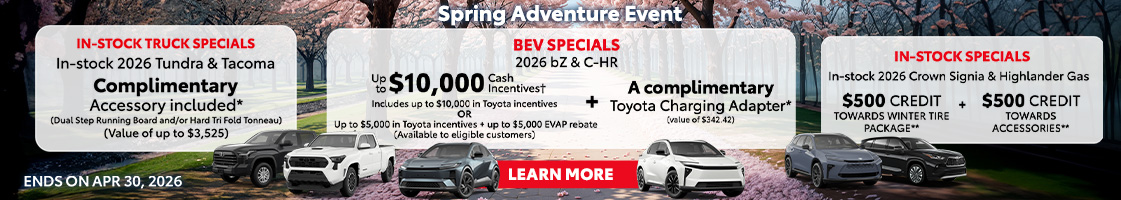 Spring Adventure Event at Thornhill Toyota