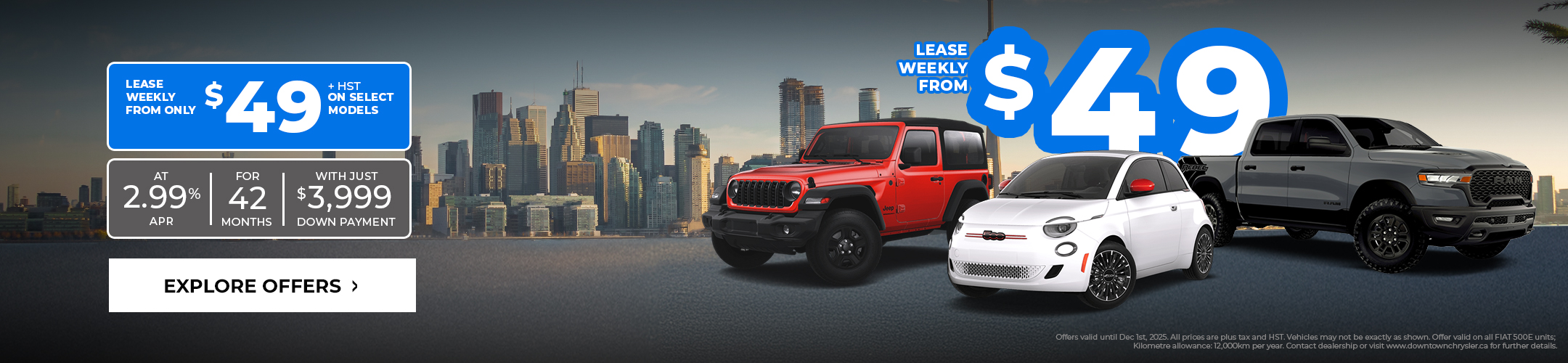 Lease Select Models From Only $49 Weekly